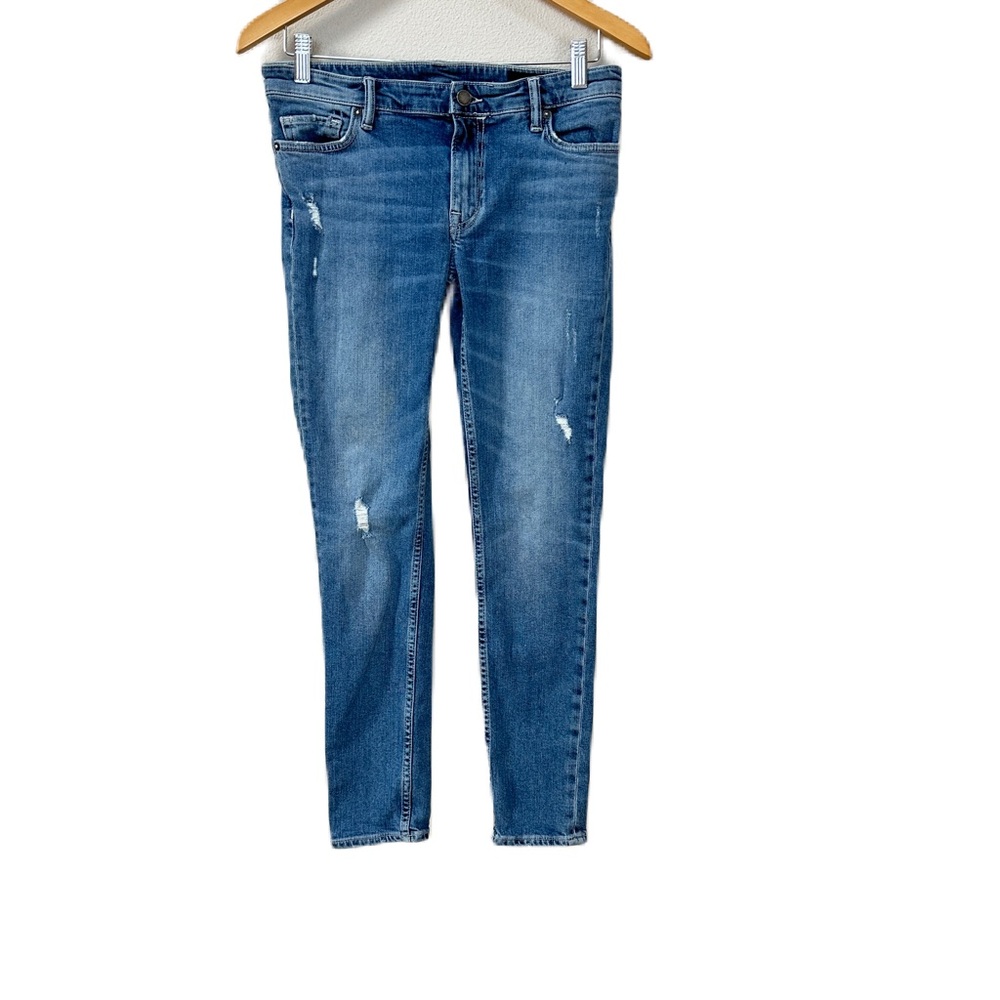 AllSaints Mast Jeans Destructed Medium Wash Skinny Denim Women’s Sz 29